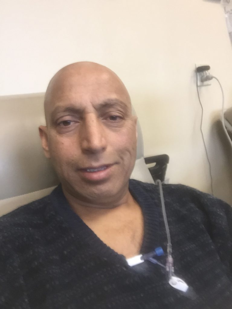patient receiving chemo