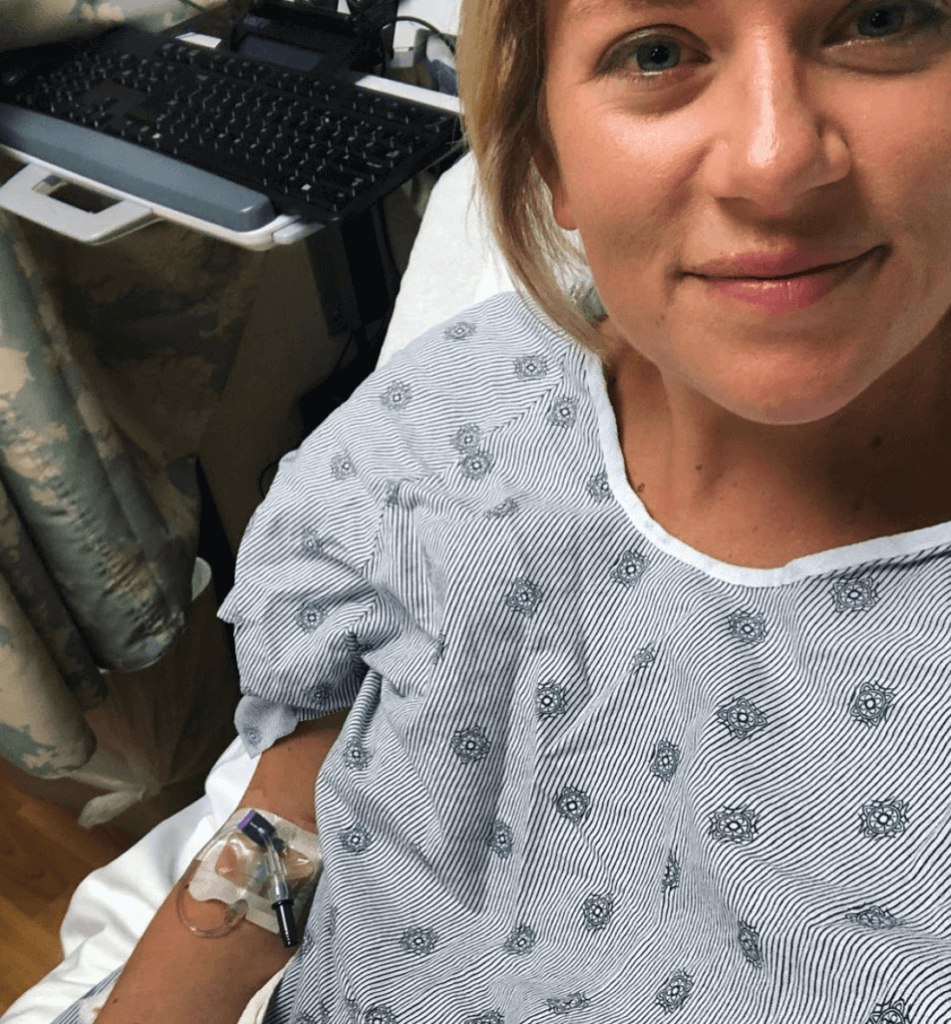 woman in hospital
