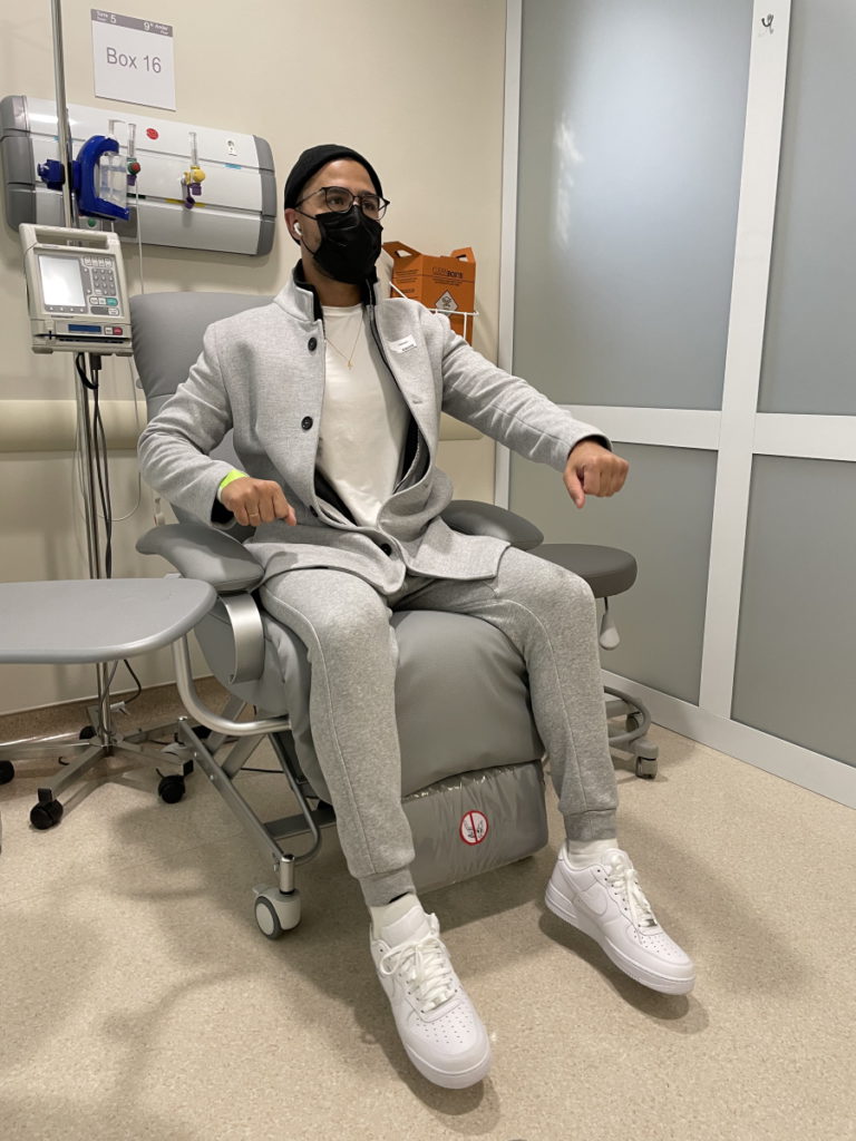 Emmanuel S. seated fight mode