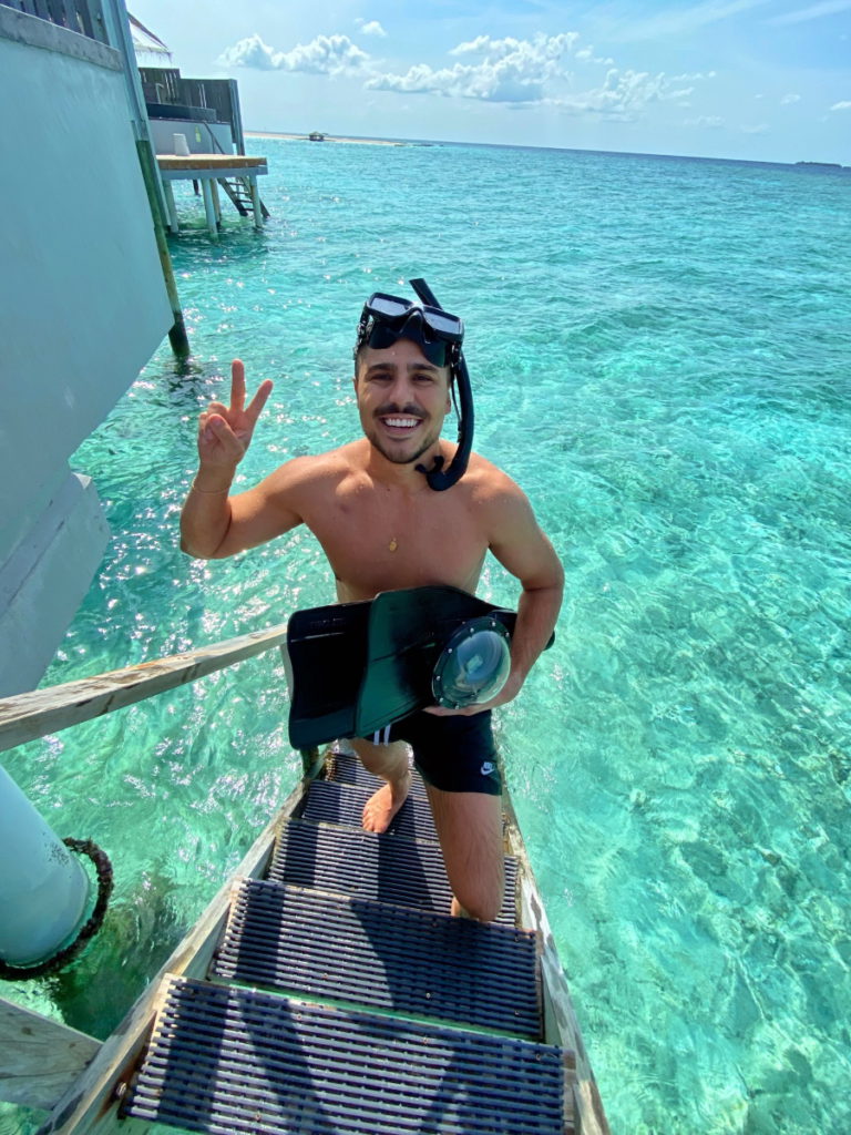Emmanuel S. snorkeling