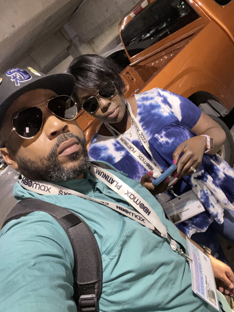 Mical R. with wife at SXSW 2022