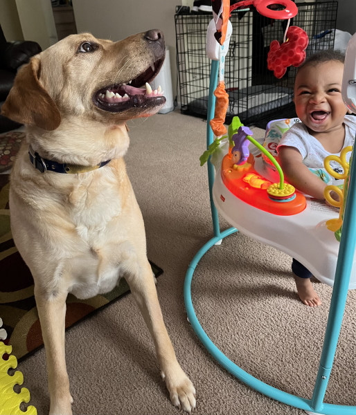 Renata R. Michael with dog