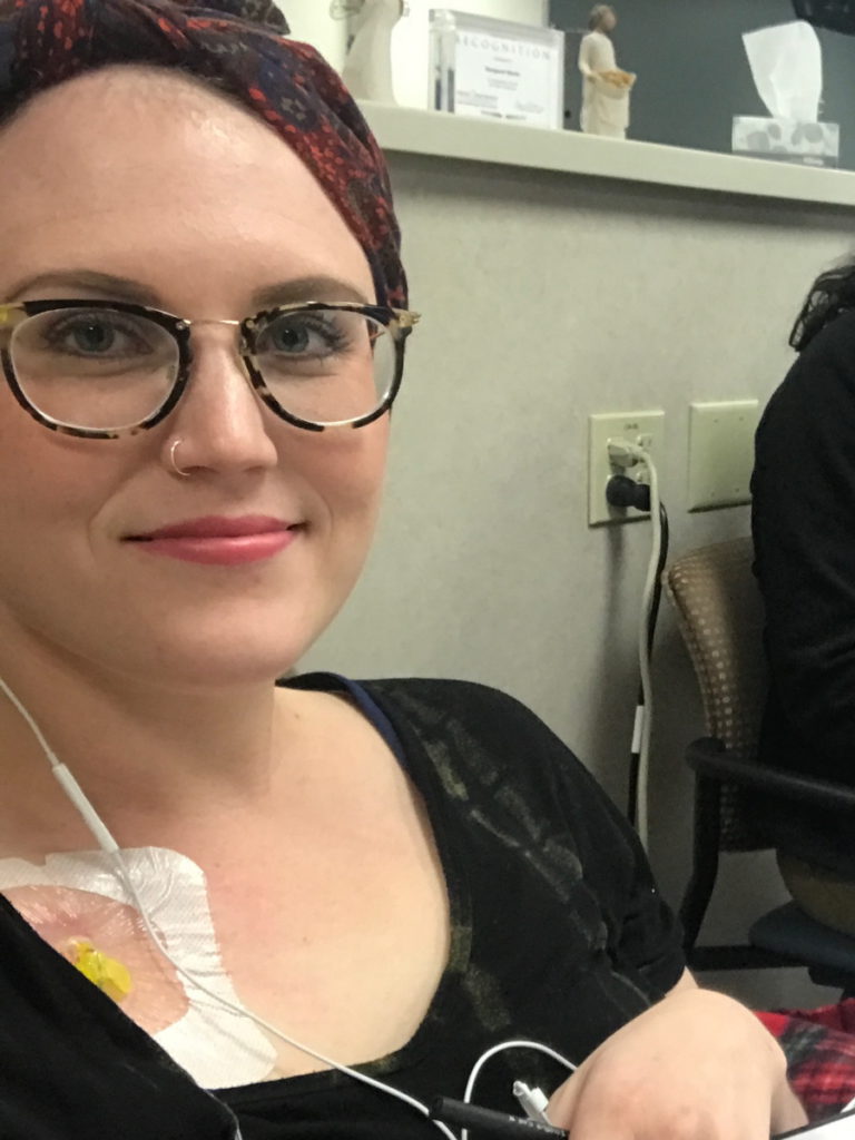 Kelsey R. during treatment