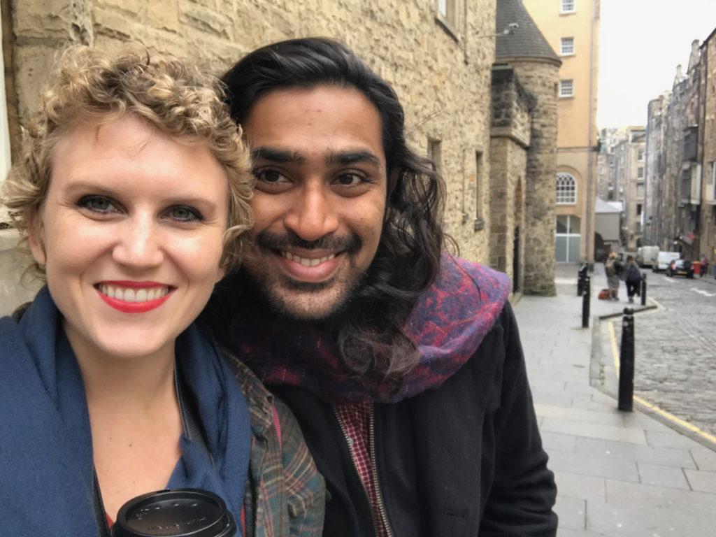 Kelsey R. traveling with husband
