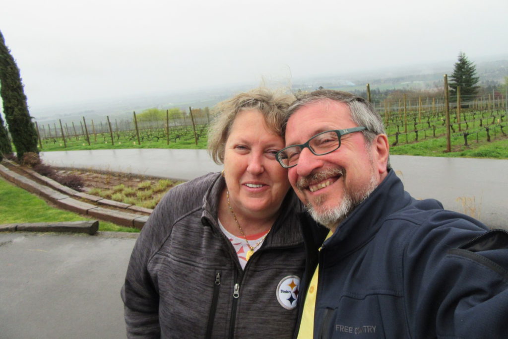 Pete D. 2018 with Terri in Oregon