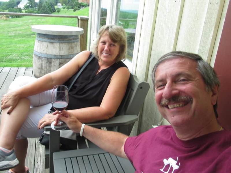Pete D. 2019 wine with Terri