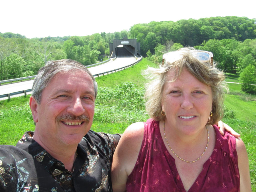 Pete D. 2019 with Terri at bridge
