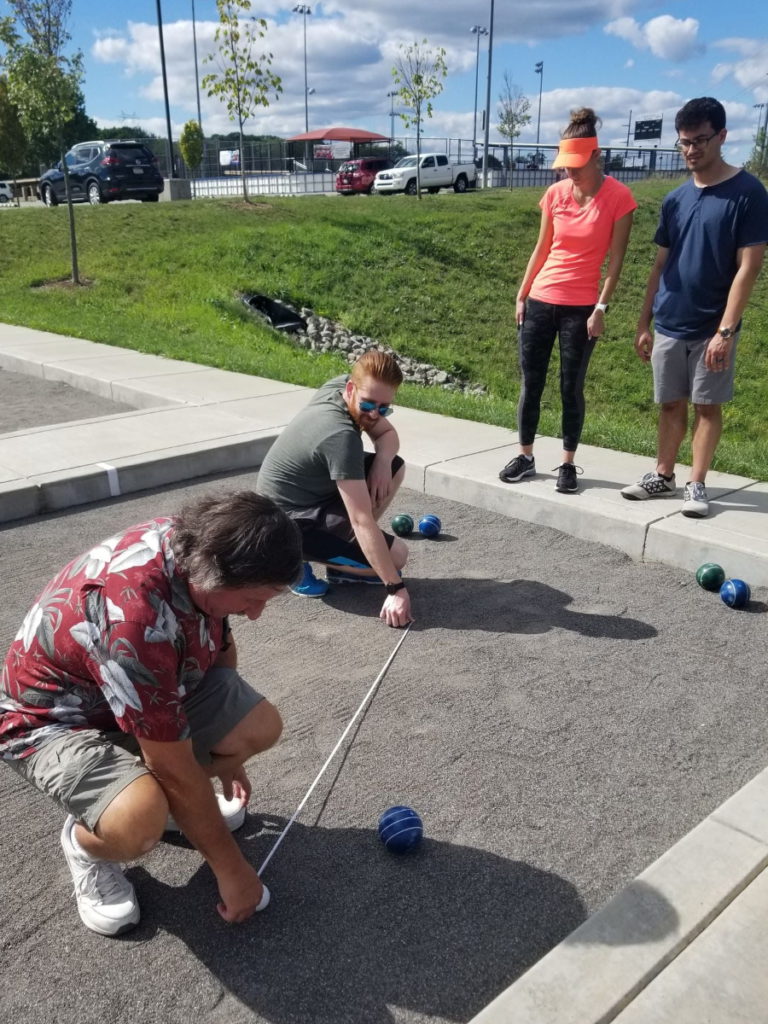 Pete D. 2022 playing bocce