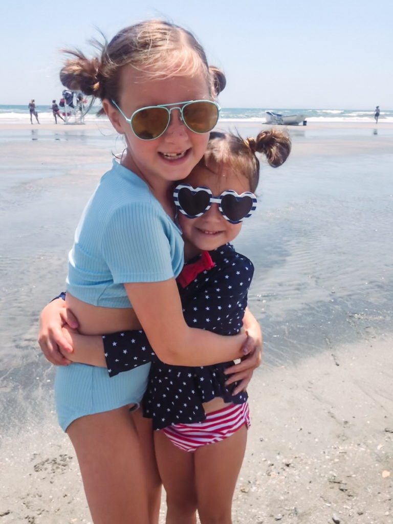 Dan W. daughters at the beach