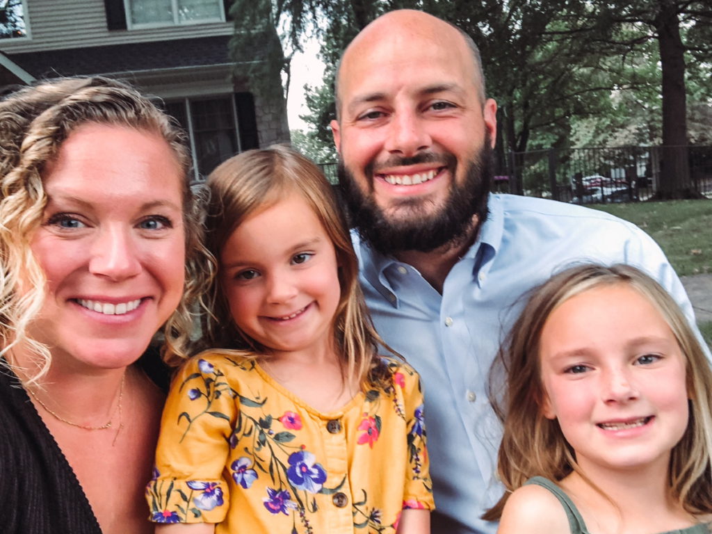 Dan W. with wife and daughters