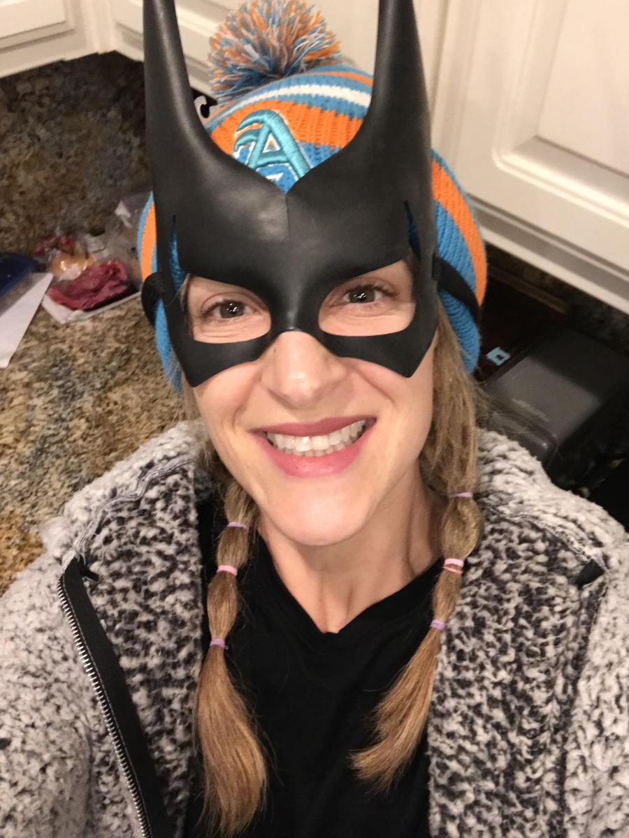 Samantha S. Batmom on Halloween