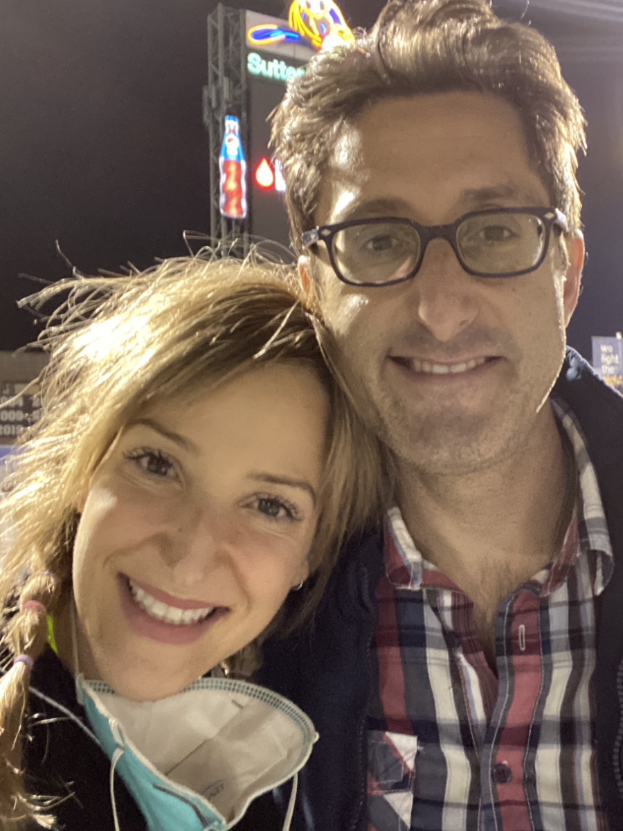 Samantha S. and husband at LLS Light the Night