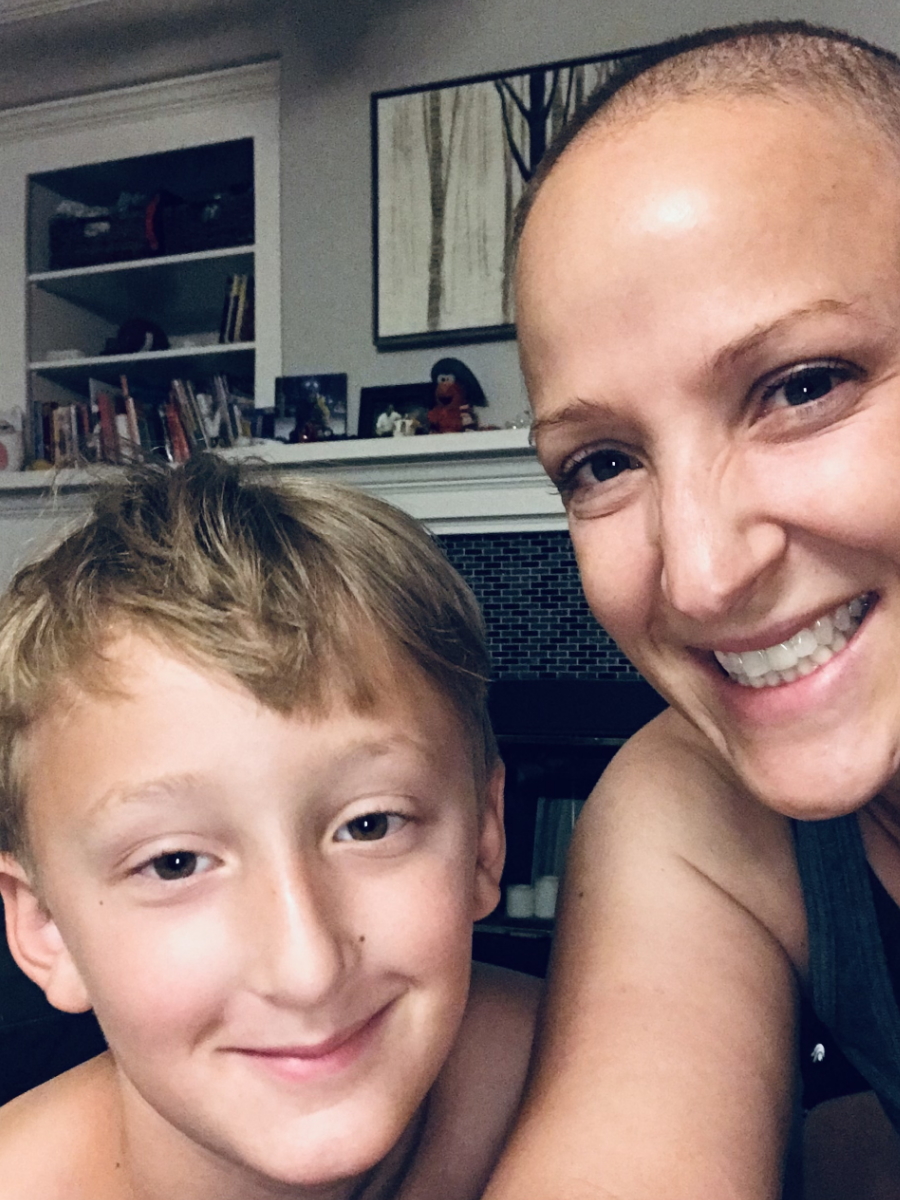 Samantha S. buzzed with son