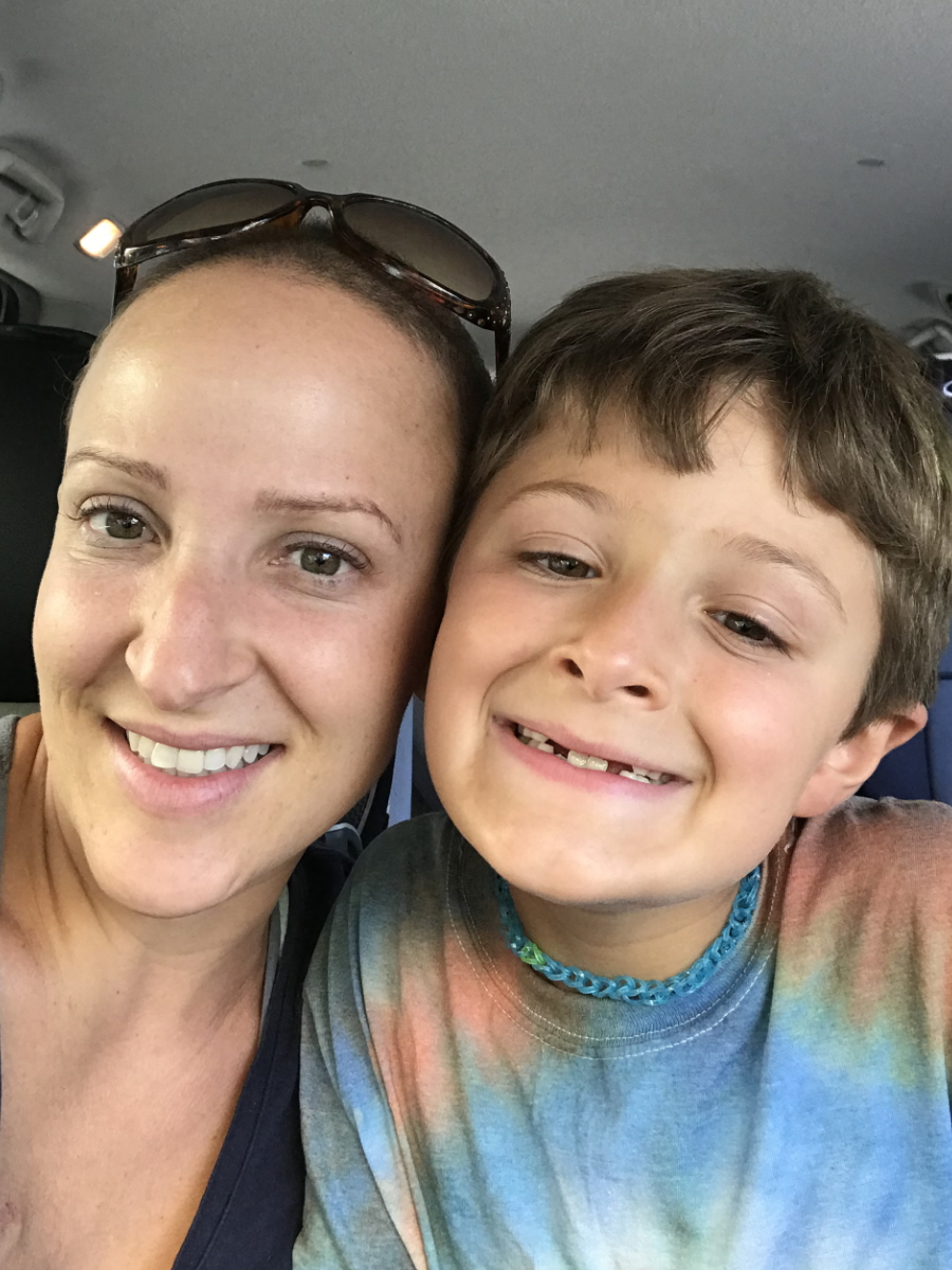 Samantha S. buzzed with son