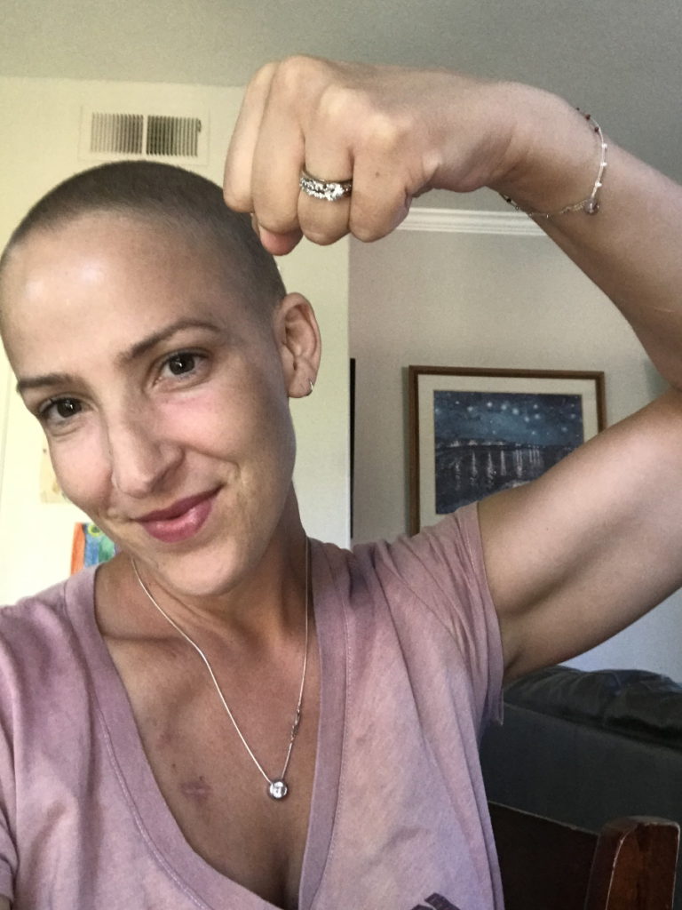 Samantha S. getting strong post-BMT