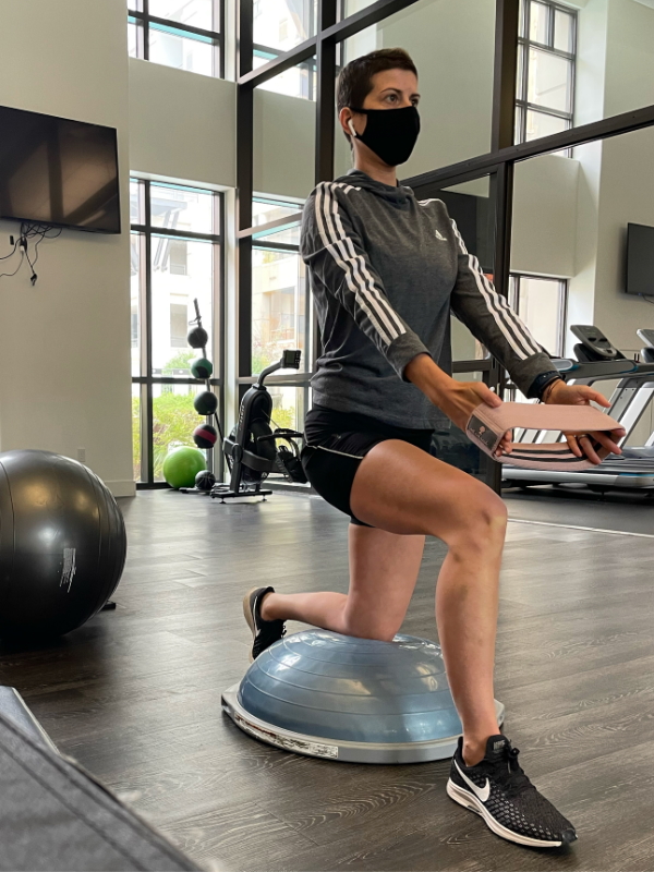 Anna T. working out