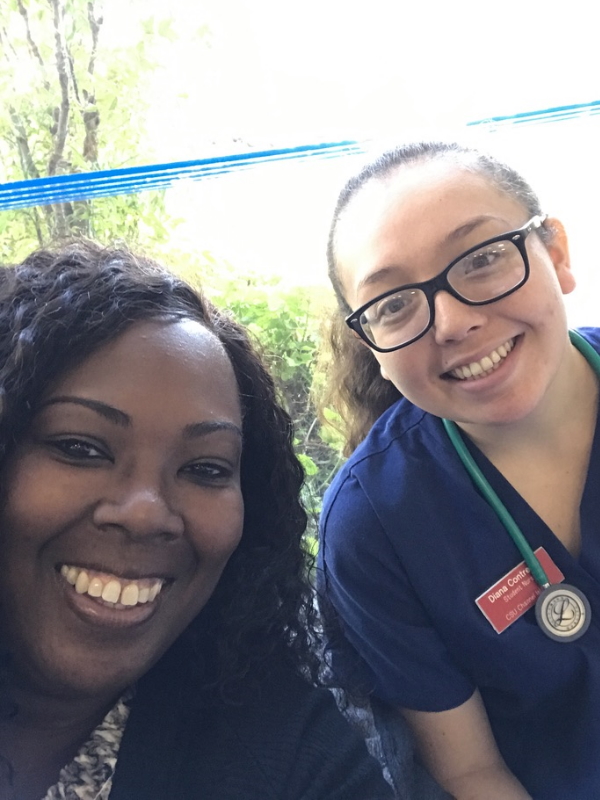 LaSonya D. and student nurse