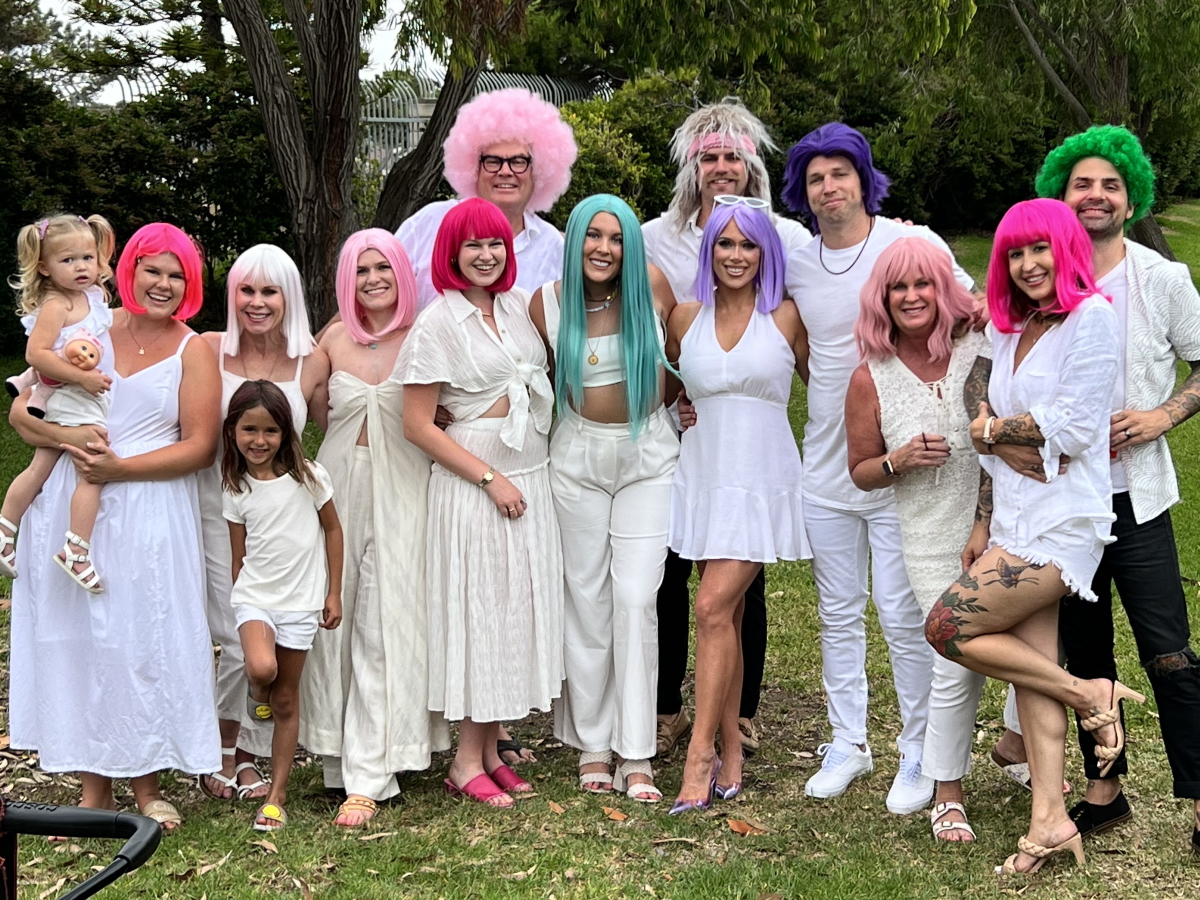 Paige C. group in wigs