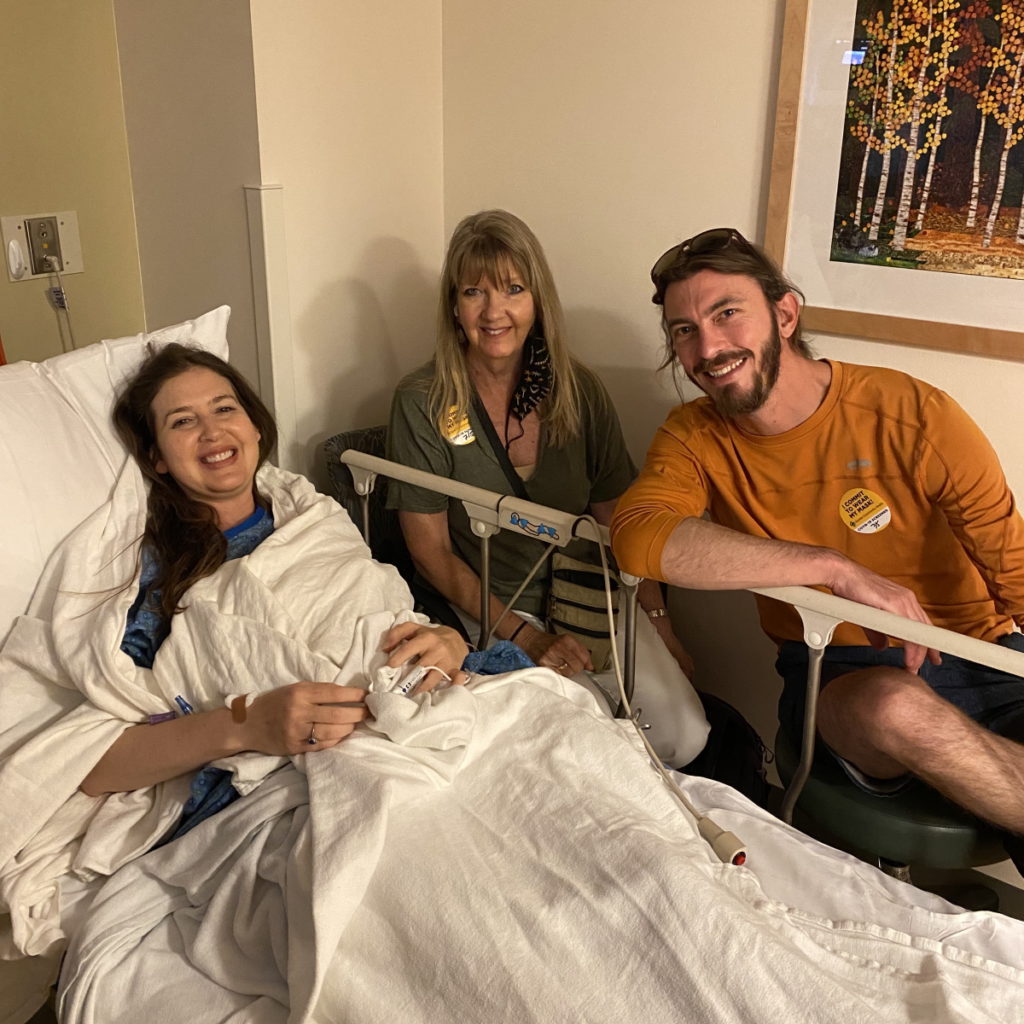 Bethany W. with mom and Tim
