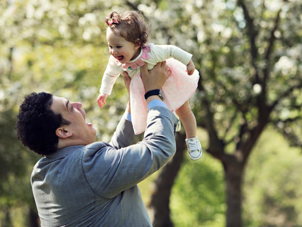 Dr. Josh Richter with baby