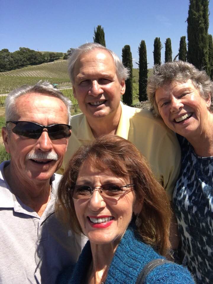 Jack Aiello and wife with friends