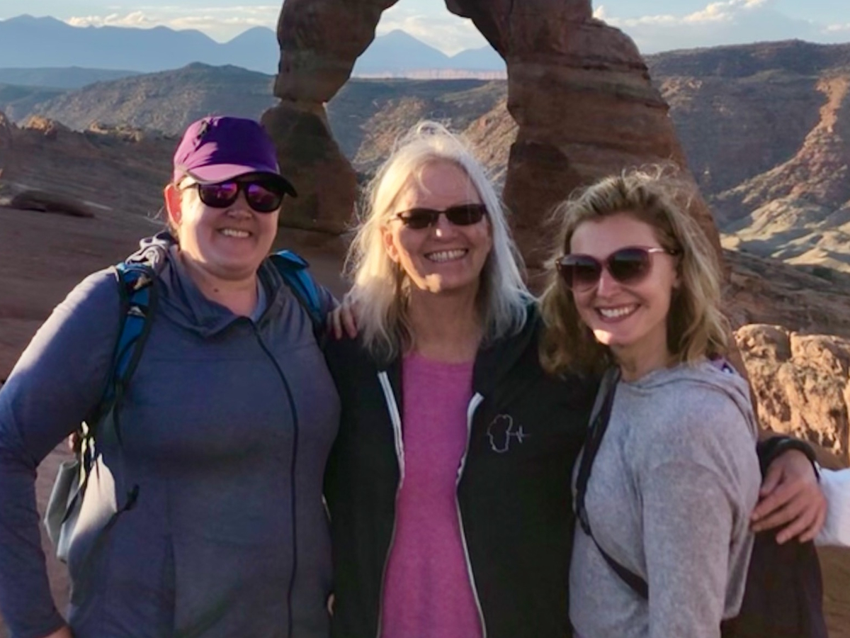 Dr. Kelly Shanahan hiking