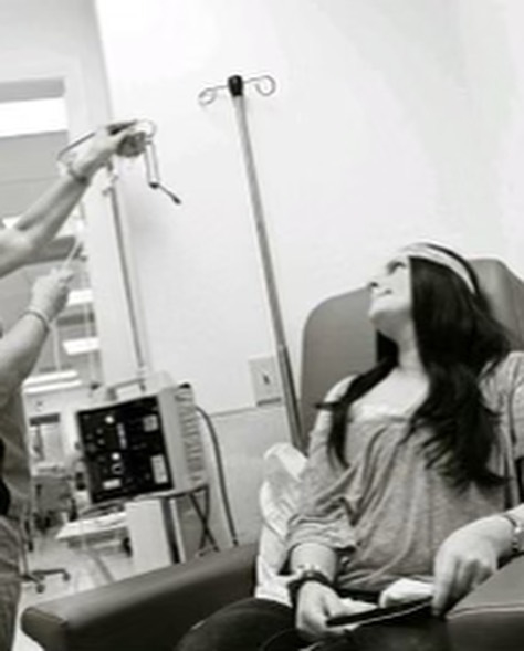 Lainie J. during treatment