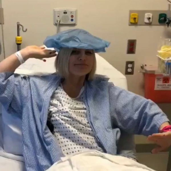 Lainie J. in hospital bed