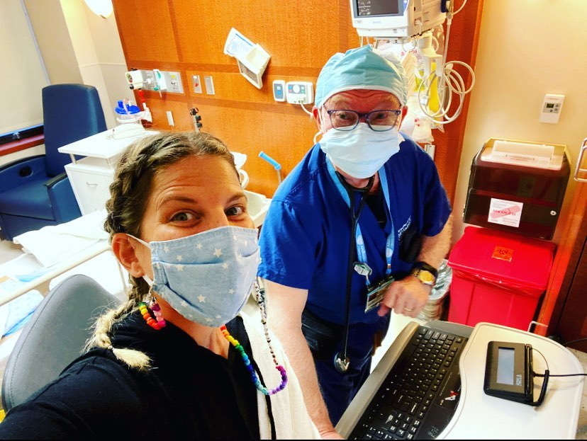 Lainie J. with doctor