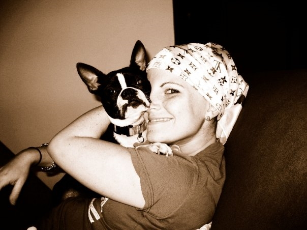 Lainie J. with dog