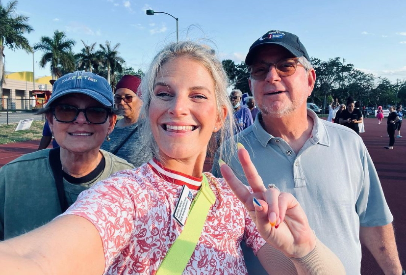 Lainie J. with parents
