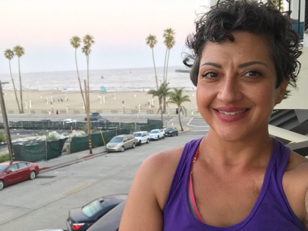 Renee F. near the beach