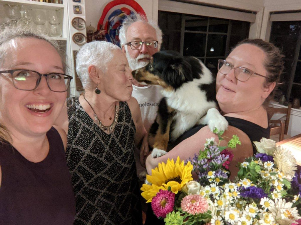 Vickie D. and partner Mitch with daughters
