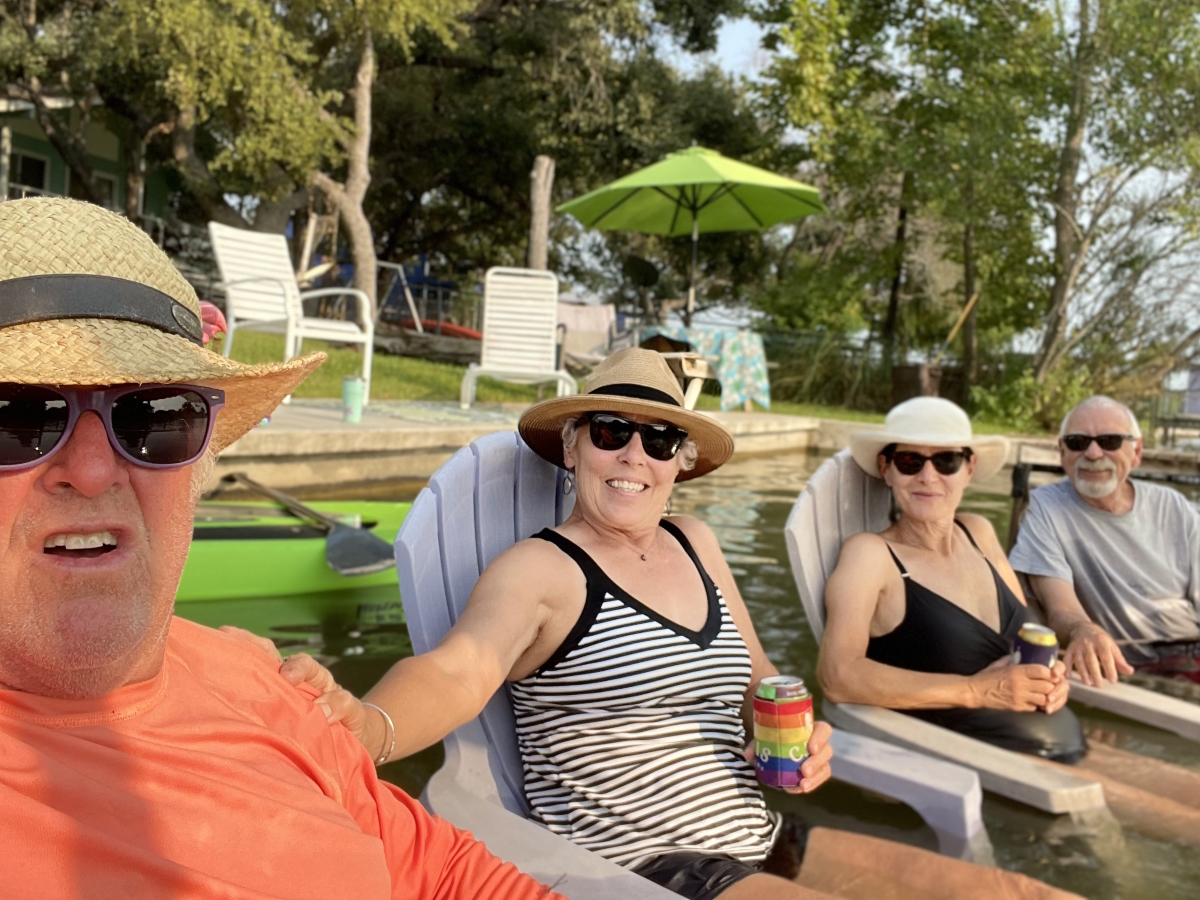 Vickie D. with friends