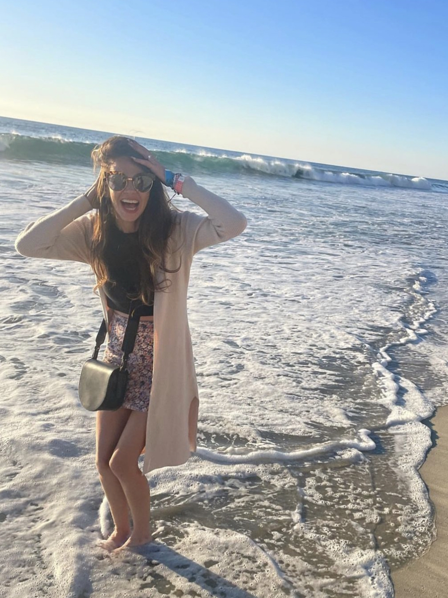 Amy H. at the beach