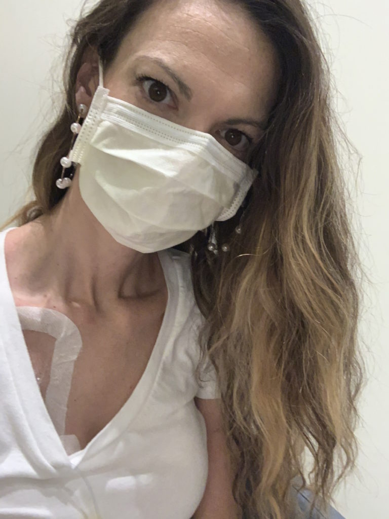 Amy H. in the hospital