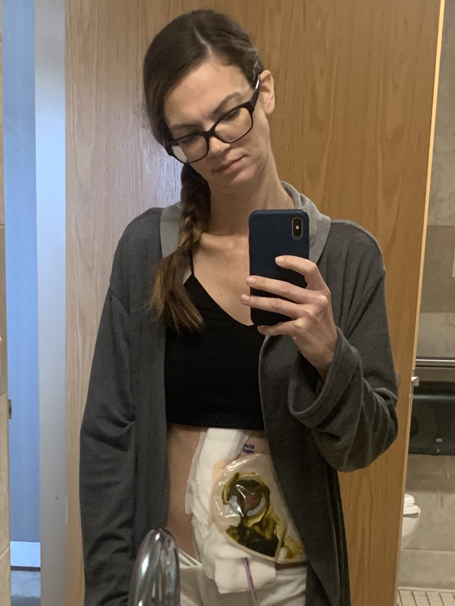 Amy H. in the hospital