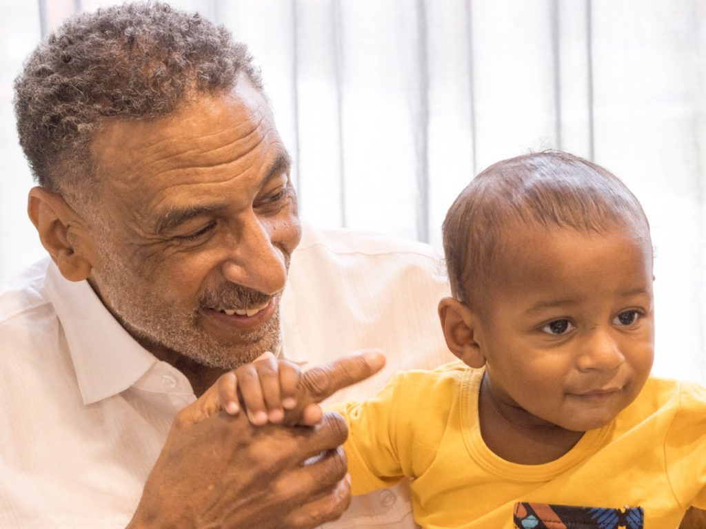 Armaray with grandson