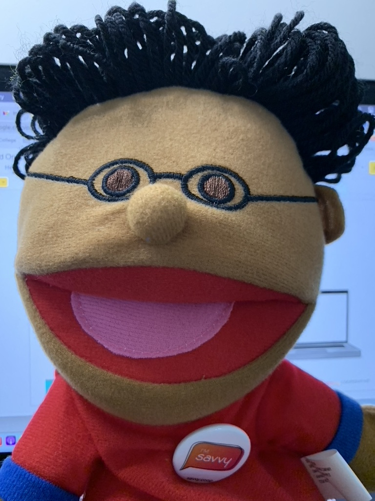 Burt R. Savvy puppet