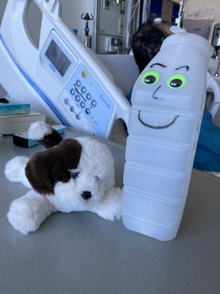 Burt R. in the hospital