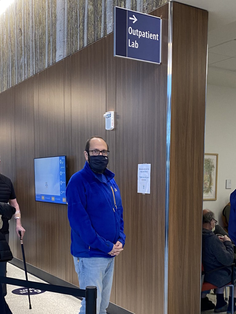 Burt R. in the hospital