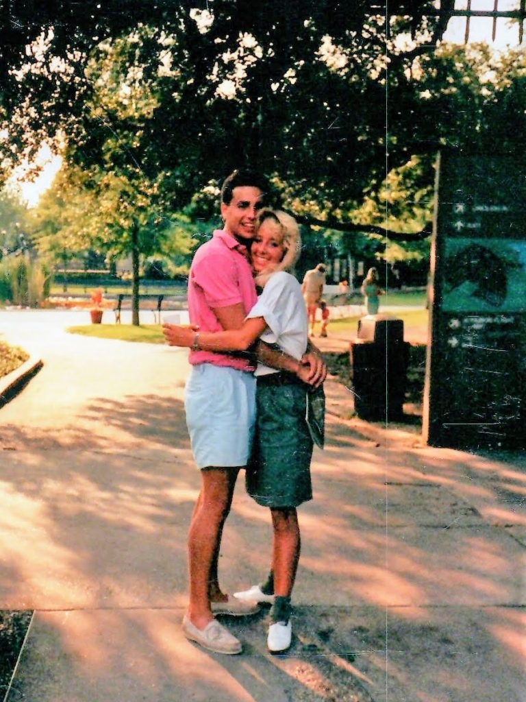 Karen R. and Mike before shooting