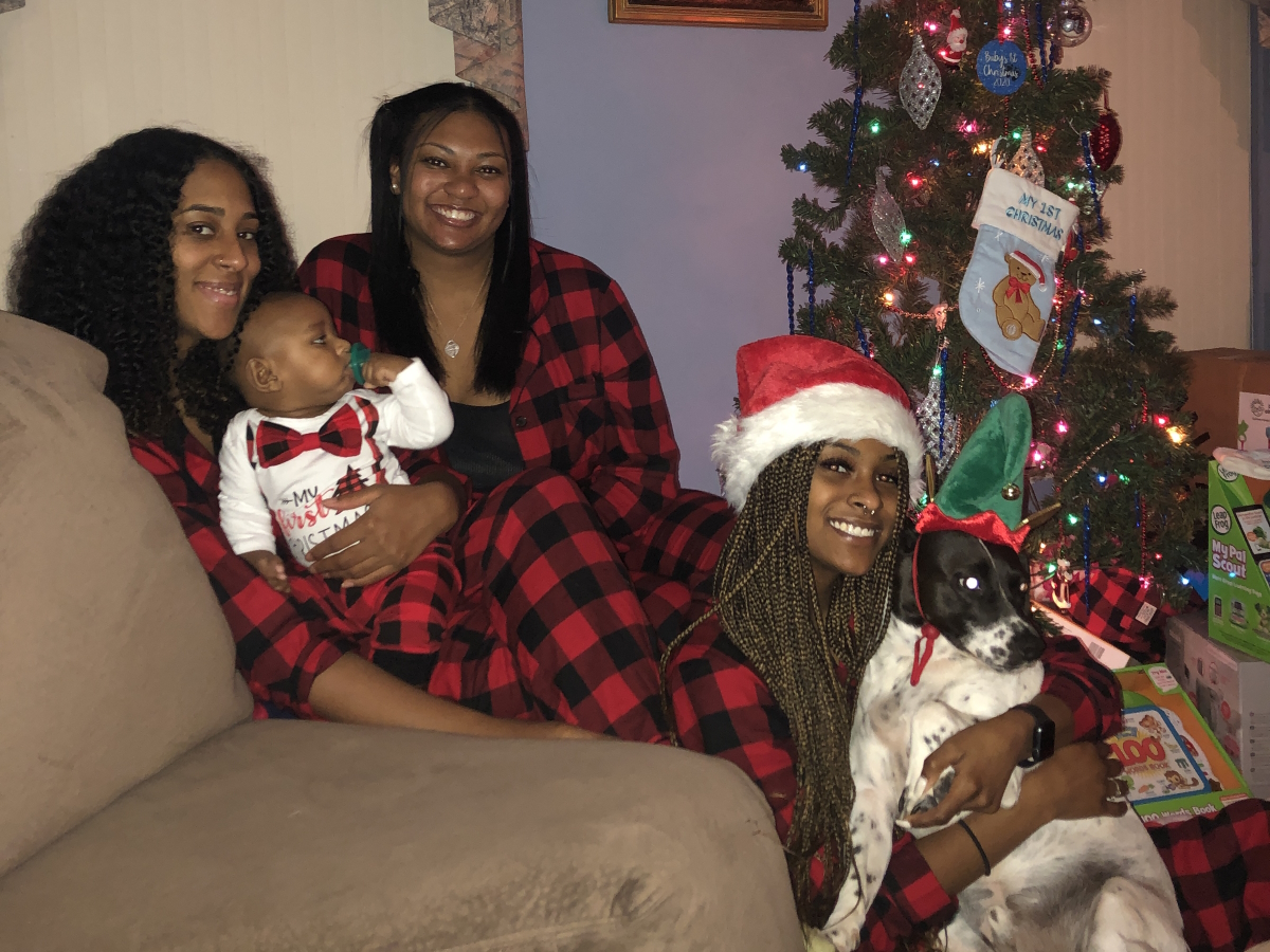 Marsha's daughters and grandson