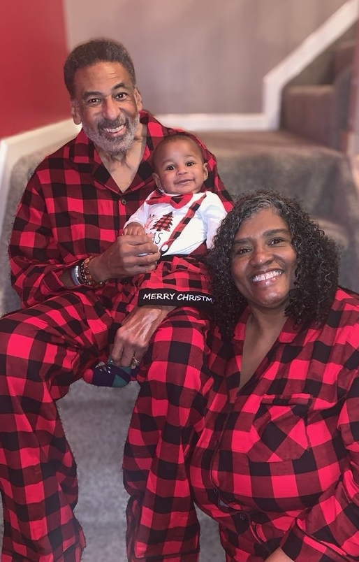 Marsha with husband Armaray and grandson