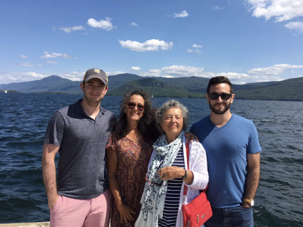 Ruth, an MPN survivor, with her family on vacation.