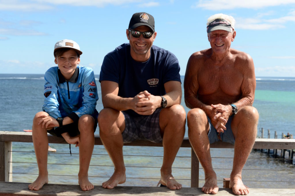 3 generations of men