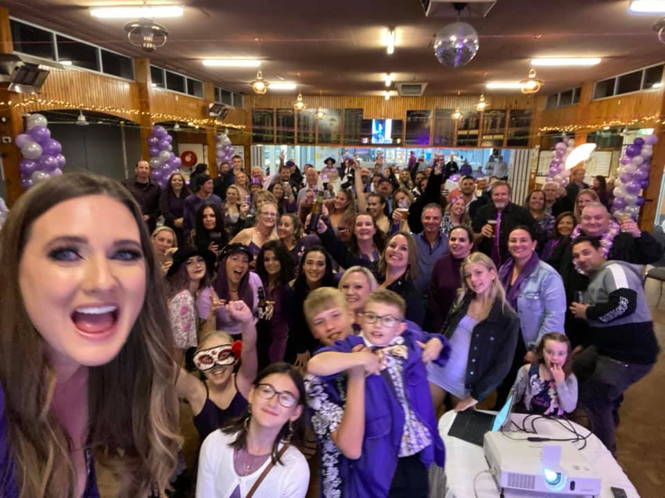 Nicky at her 40th birthday fundraiser