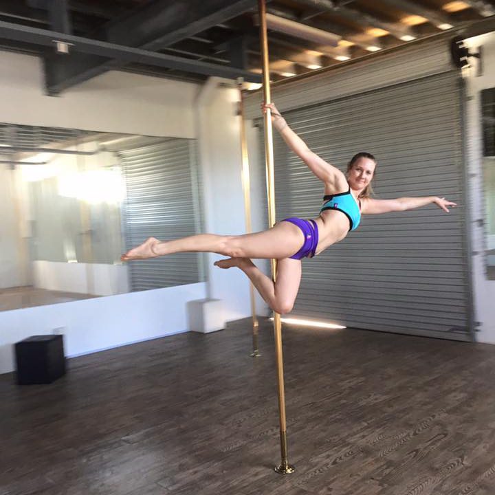 Nicky used pole dancing to rebuild muscle