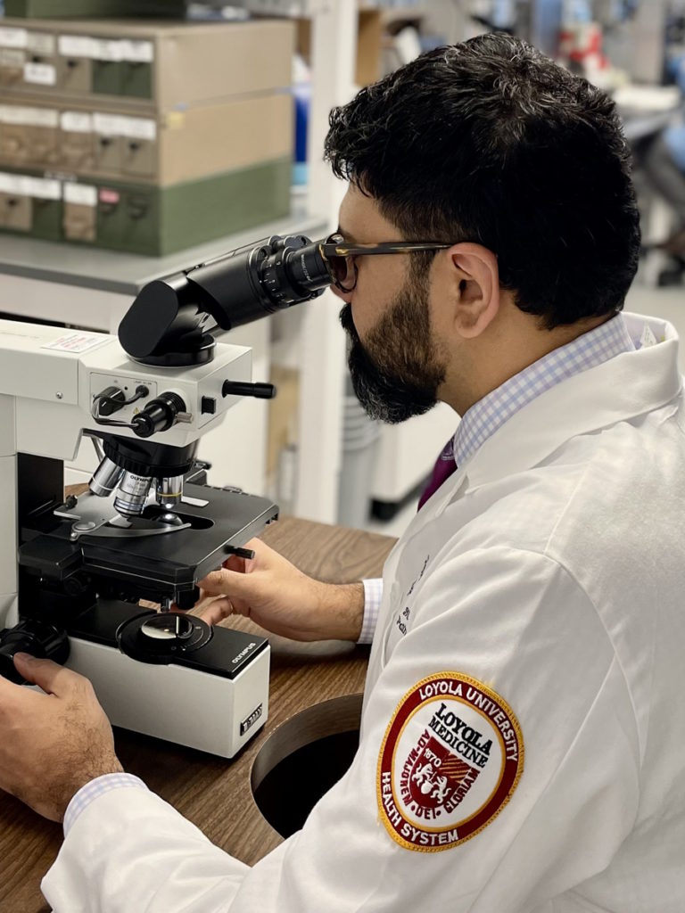 Dr. Kamran Mirza microscope