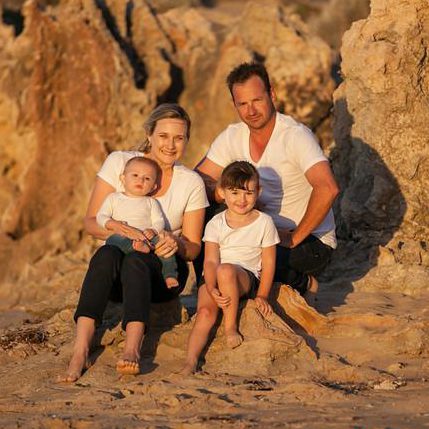 Nicky and her family of four
